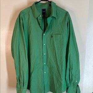 U.S. Polo Assn. Men's Green Casual Button-Down Shirt